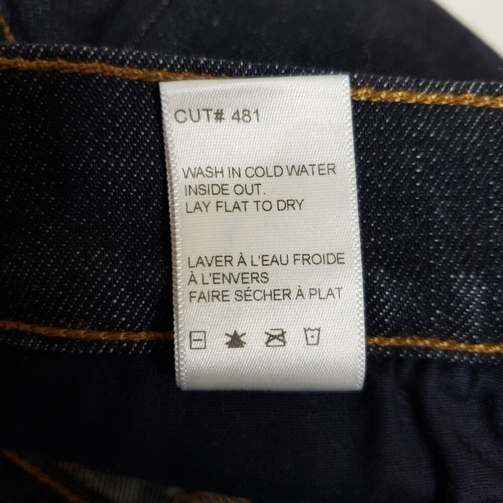 BLDWN Vented Hi Rise Skinny Jean Abyss Blue Dark Wash Women's 28 NEW - Picture 16 of 16